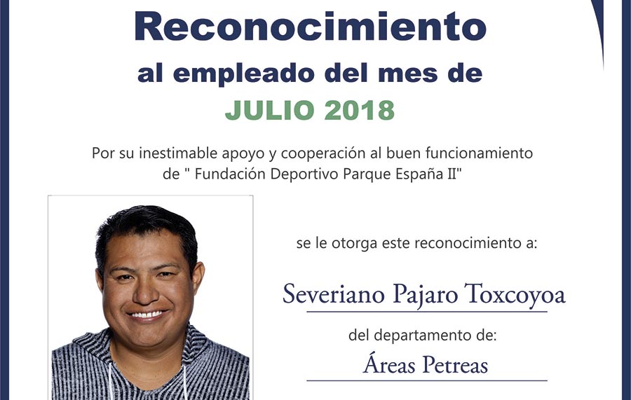 Empleado del mes julio